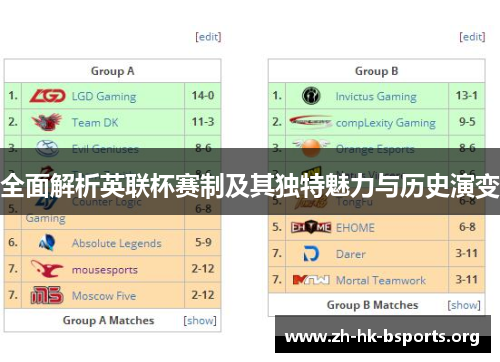 全面解析英联杯赛制及其独特魅力与历史演变